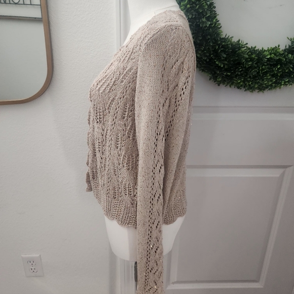 LoveShackFancy Beige Knit Cardigan - Picture 4 of 6